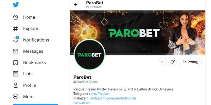 Parobet Twitter