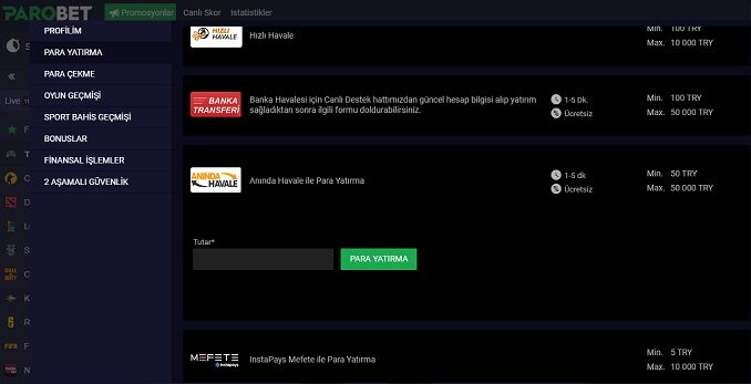 Parobet E-Spor Oyunları