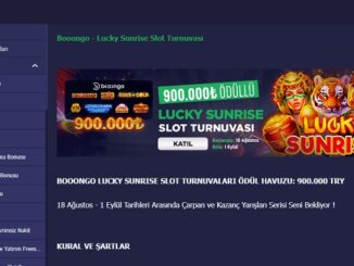 Parobet Booongo Lucky Sunrise Turnuvası