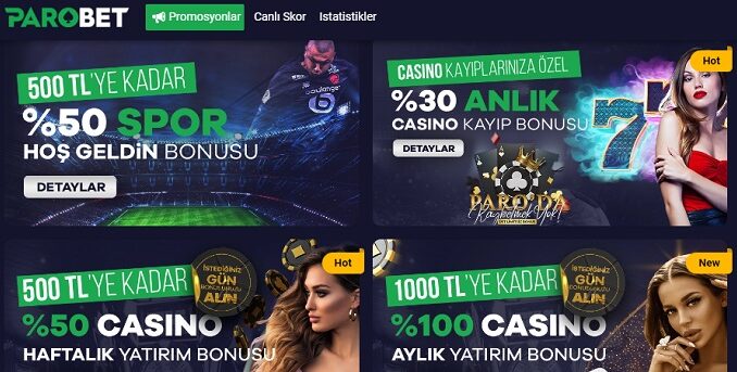 Parobet Casino Yatırım Bonusu