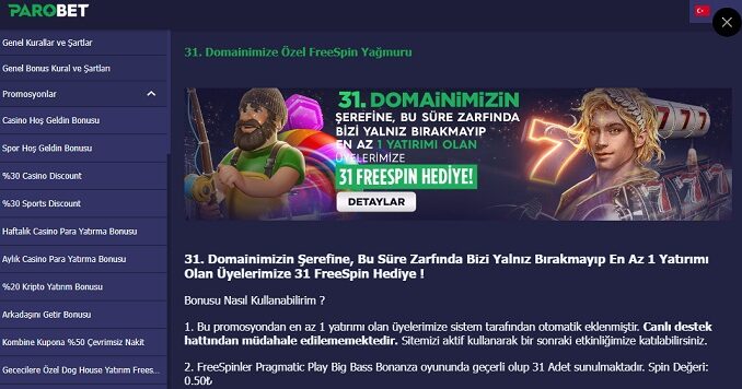 Parobet Yeni Adrese Freespin Sürprizi