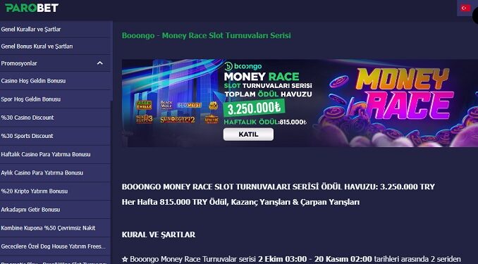 Parobet Monay Race Slot Turnuvası