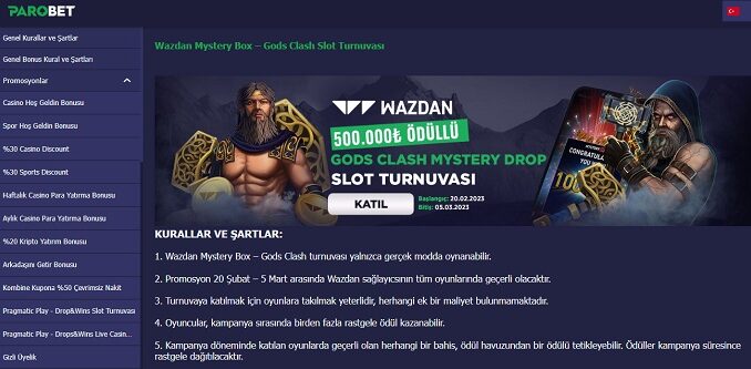 Parobet Slot Turnuvası