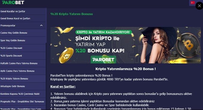 Parobet Kripto Bonusu