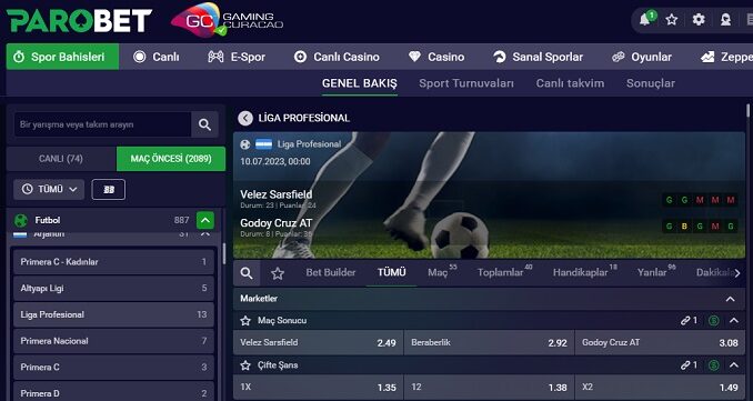 Parobet Velez Sarsfield Godoy Cruz Maçı Bahis Tahmini