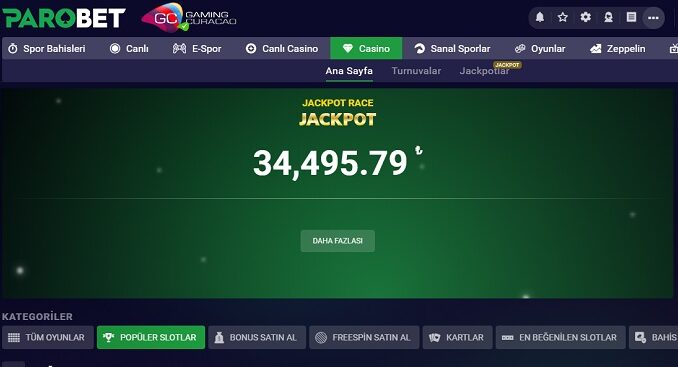 Parobet Popüler Casino Oyunları