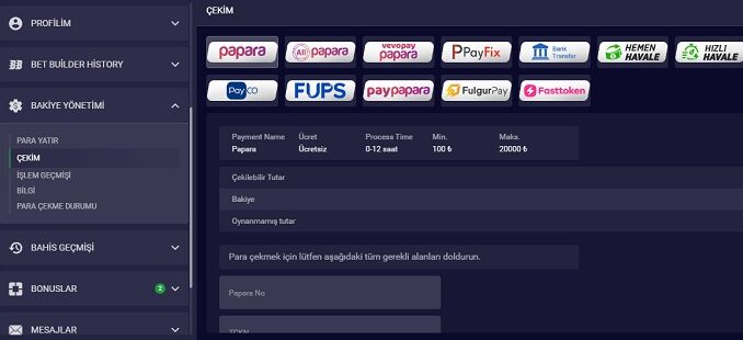 Parobet Para Çekim Sorunları