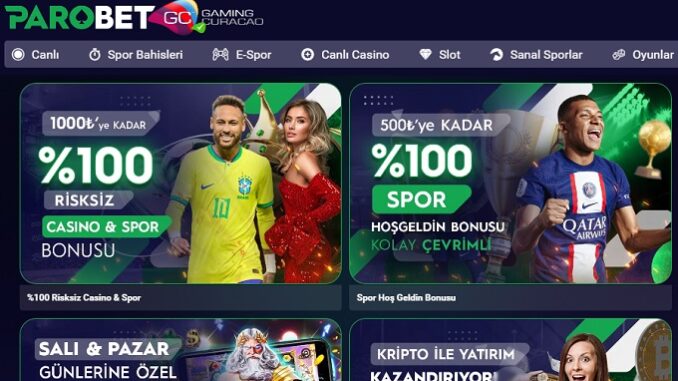 Parobet 3.000 TL Spor Yatırım Bonusu